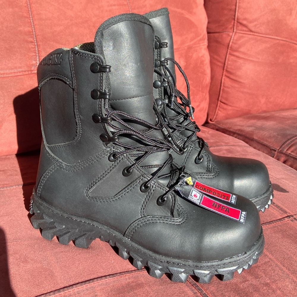 Rocky Women's Code Red Rescue NFPA Rated Composite Toe Fire Boot, Size 8